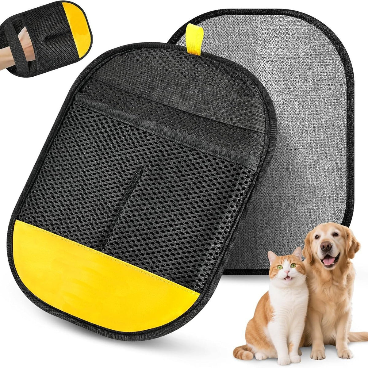 Anti-Static Pet Hair Remover Glove for Clothes & Furniture