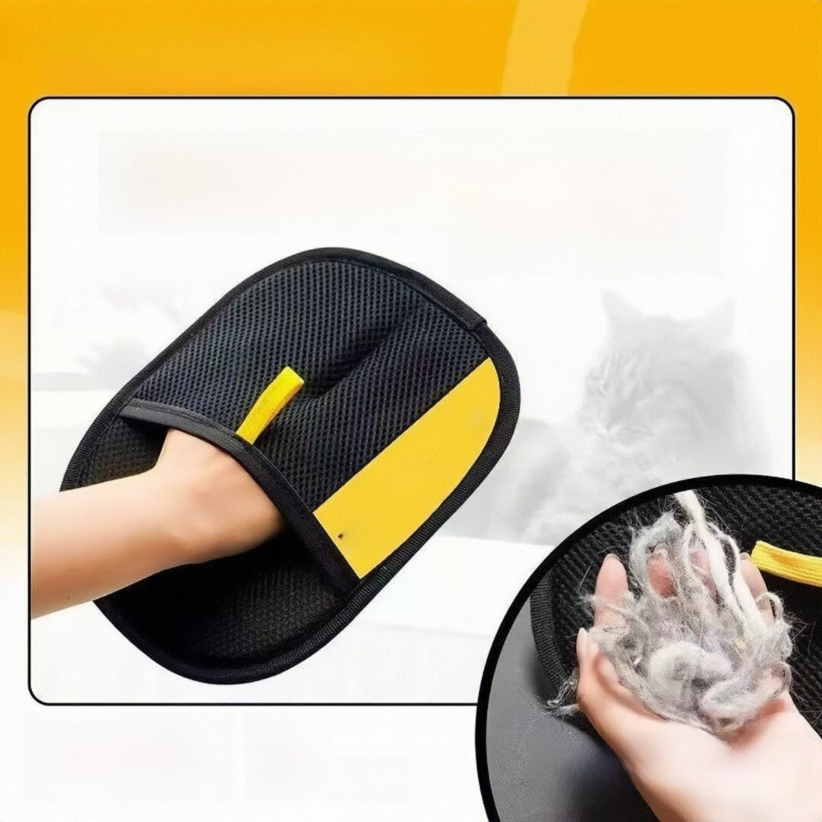 Anti-Static Pet Hair Remover Glove for Clothes & Furniture